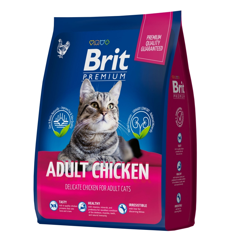 Brit Premium Cat Adult Chicken с курицей, 400гр