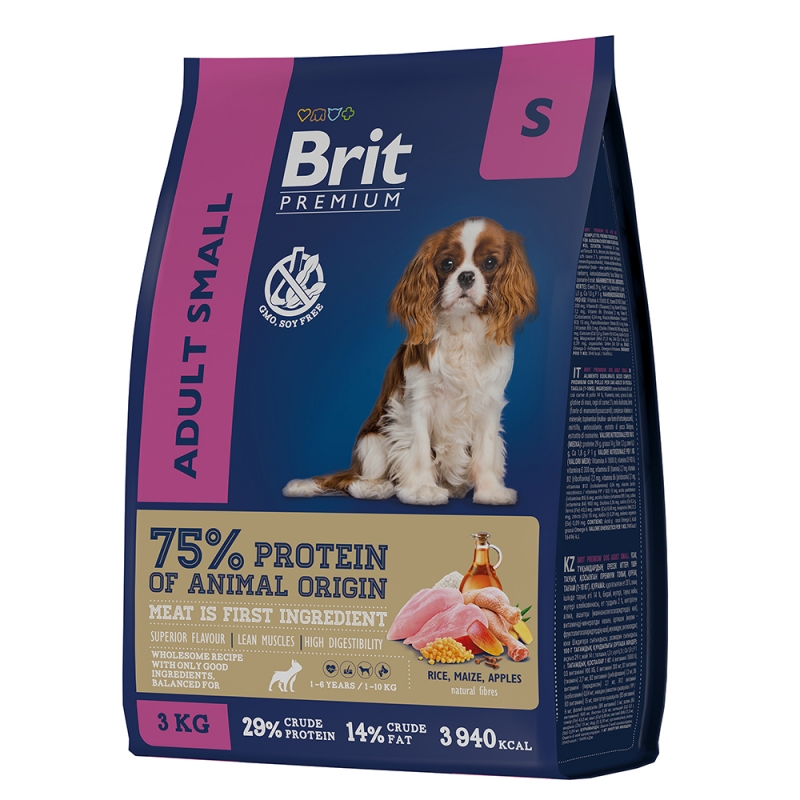 Brit Premium Dog Adult Small с курицей, 1кг