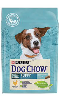 Dog Chow® Puppy Small Breed, с курицей, 2,5 кг