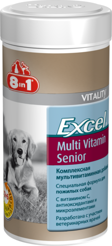 Эксель Мультивитамины для пожилых собак, 70 таб. (арт.108696)