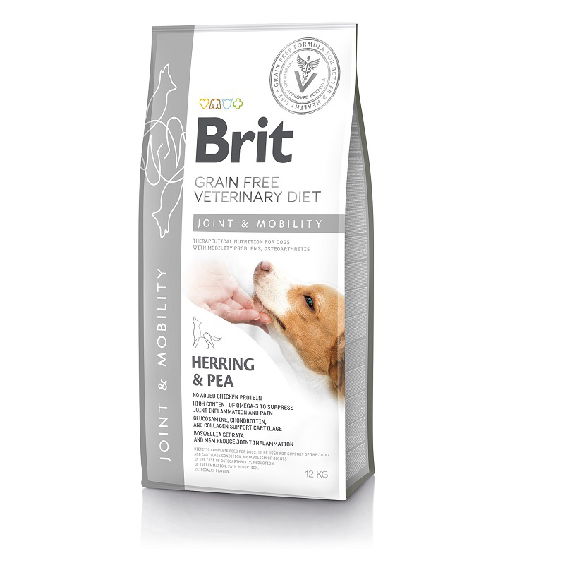 Brit Veterinary Diet Dog Grain Free Joint & Mobility, 12кг